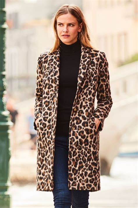 leopard print coat long